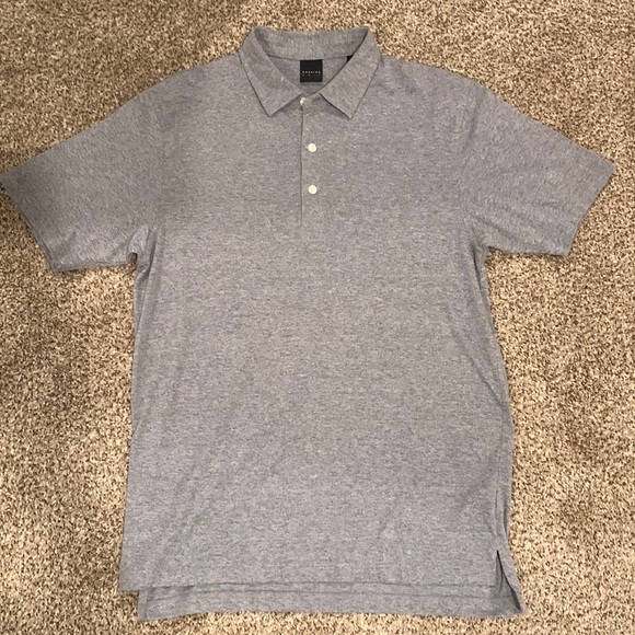 Heather Grey Dunning Polo, high quality polyester cotton golf polo, worn twice. - Picture 1 of 6